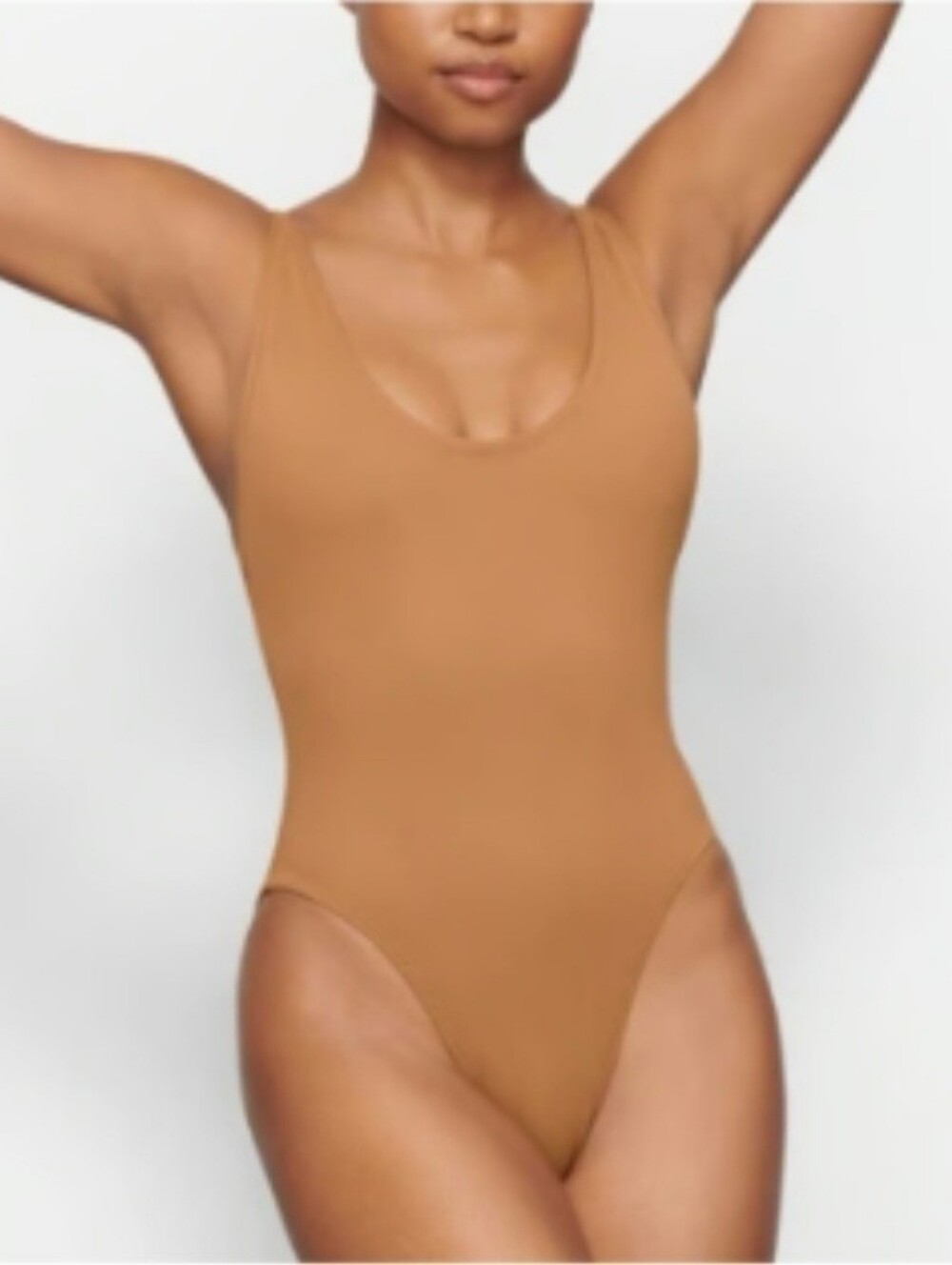 NWOT SKIMS Scoop Neck One-Piece Swimsuit - Tan